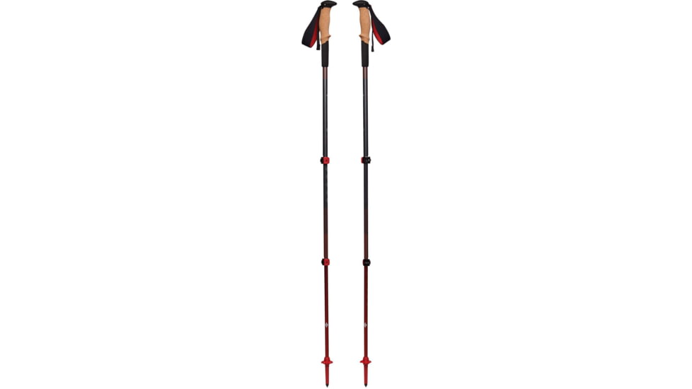 Black Diamond Pursuit Shock Trekking Poles, Steel Grey/Octane, Small Medium, BD1100689482S-M1