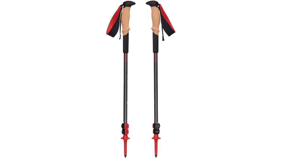 Black Diamond Pursuit Shock Trekking Poles, Steel Grey/Octane, Small Medium, BD1100689482S-M1