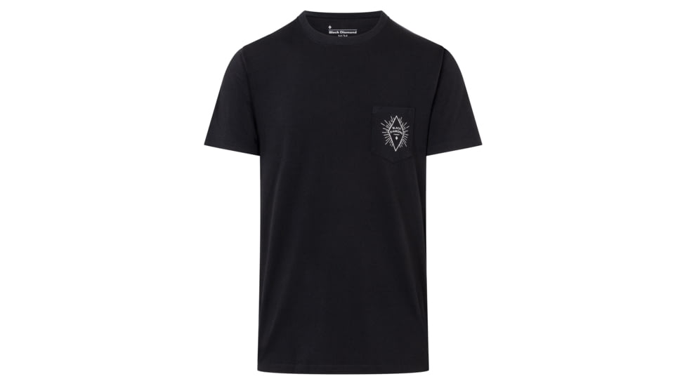 Black Diamond Rays Pocket Tee - Mens, Black, Extra Small, AP7300360002XSM1