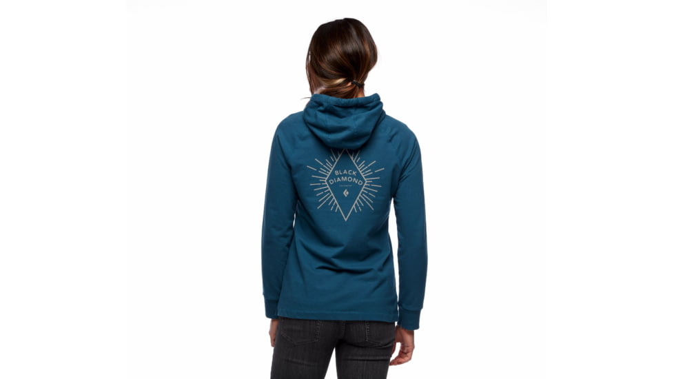 Black Diamond Rays Pullover Hoody - Womens, Azurite, Small, AP7300664022SML1