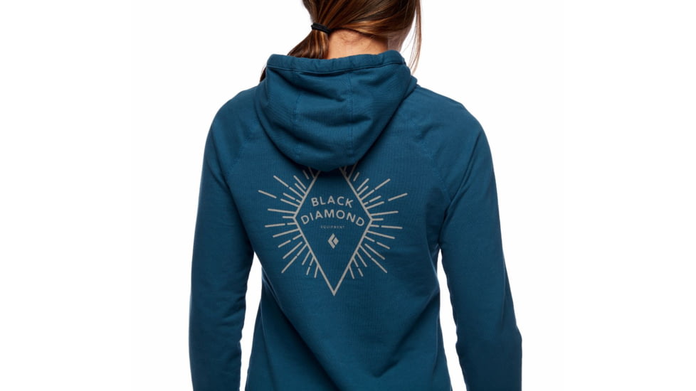 Black Diamond Rays Pullover Hoody - Womens, Azurite, Small, AP7300664022SML1