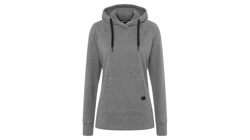 Black Diamond Rays Pullover Hoody - Womens, Charcoal Heather, Large, AP7300660036LRG1