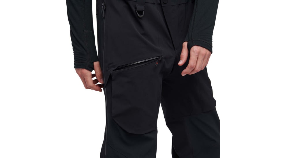 Black Diamond Recon Stretch Pro Bibs - Mens, Small, Black, AP7410220002SML1