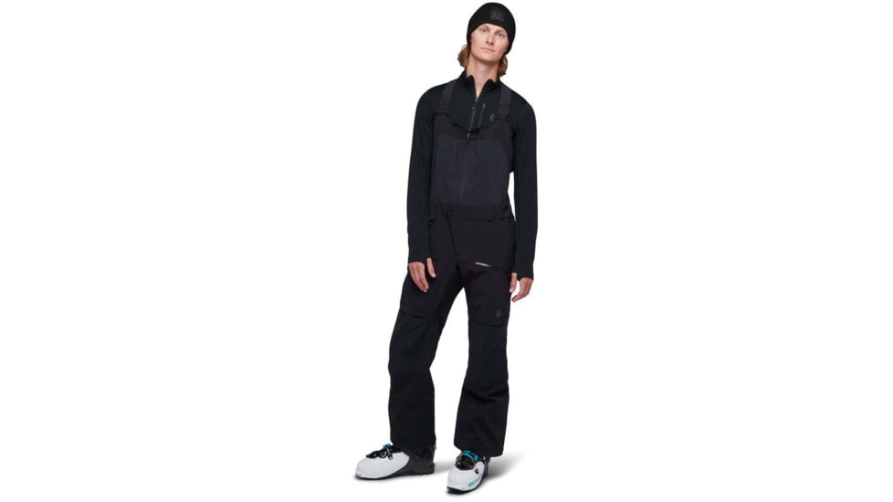 Black Diamond Recon Stretch Pro Bibs - Mens, Small, Black, AP7410220002SML1