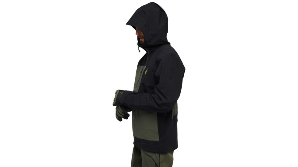 Black Diamond Recon Stretch Pro Shell - Mens, Black/Tundra, Extra Large, AP7450189367XLG1