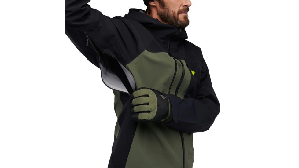 Black Diamond Recon Stretch Pro Shell - Mens, Black/Tundra, Extra Large, AP7450189367XLG1