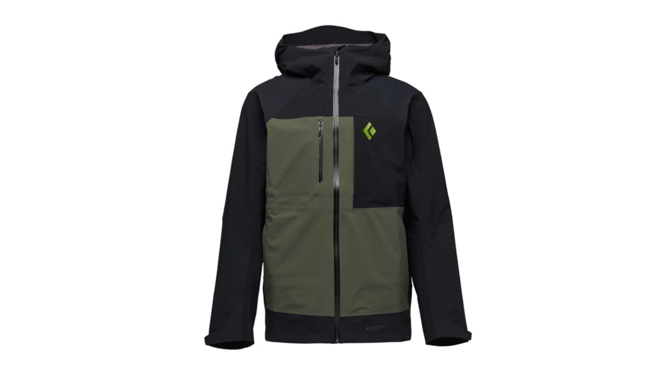 Black Diamond Recon Stretch Pro Shell - Mens, Black/Tundra, Extra Large, AP7450189367XLG1