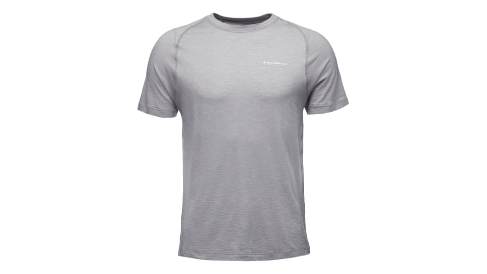 Black Diamond Rhythm Tee - Mens, Nickel/LCR Logo, Large, AP7522409238LRG1