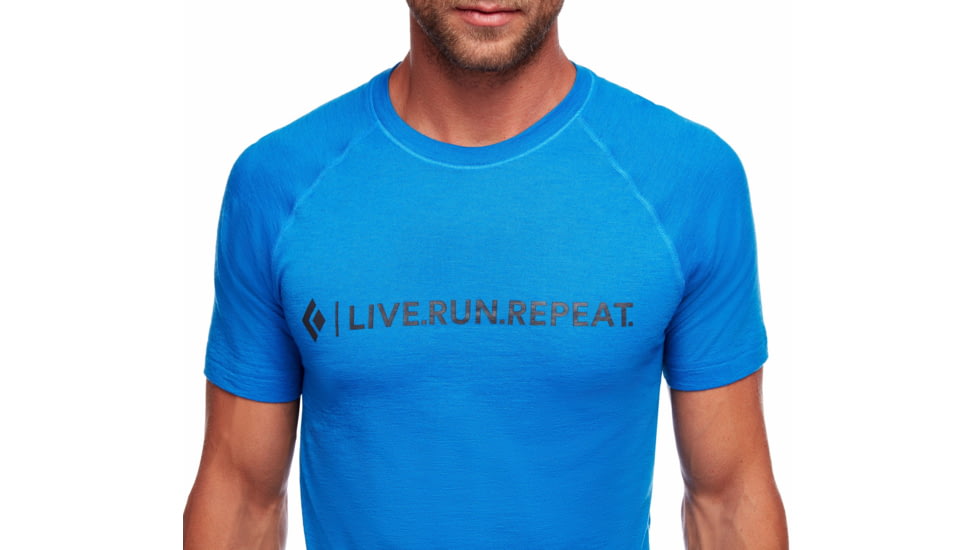 Black Diamond Rhythm Tee - Mens, Ultra Blue/LRR logo, Extra Large, AP7522409239XLG1