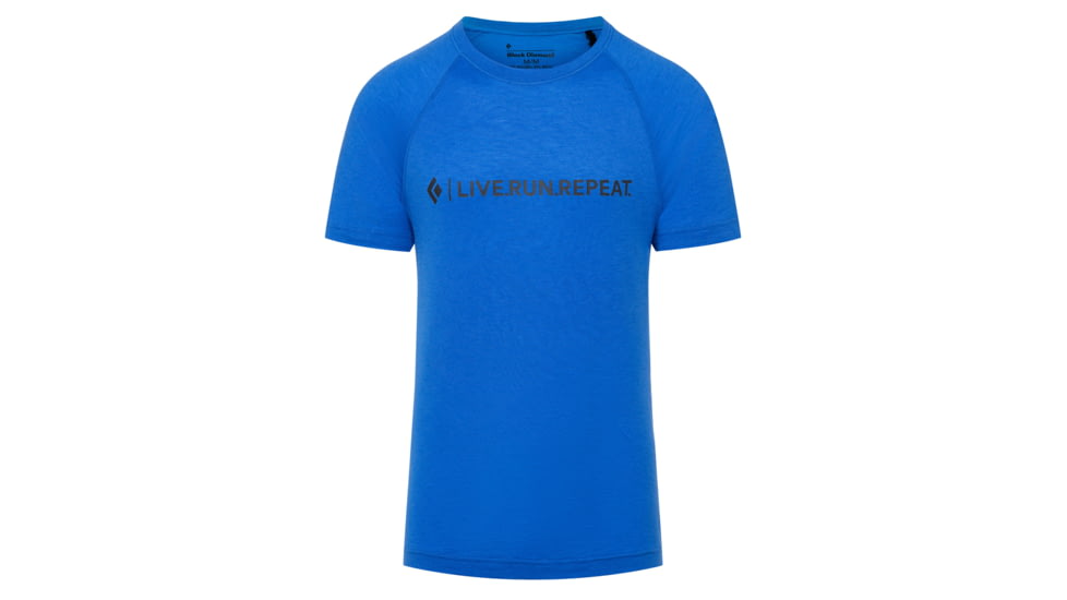 Black Diamond Rhythm Tee - Mens, Ultra Blue/LRR logo, Extra Large, AP7522409239XLG1