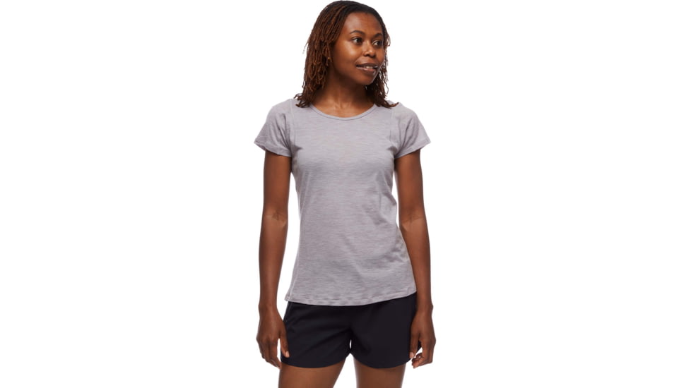 Black Diamond Rhythm Tee - Womens, Pewter, Small, AP7522411016SML1