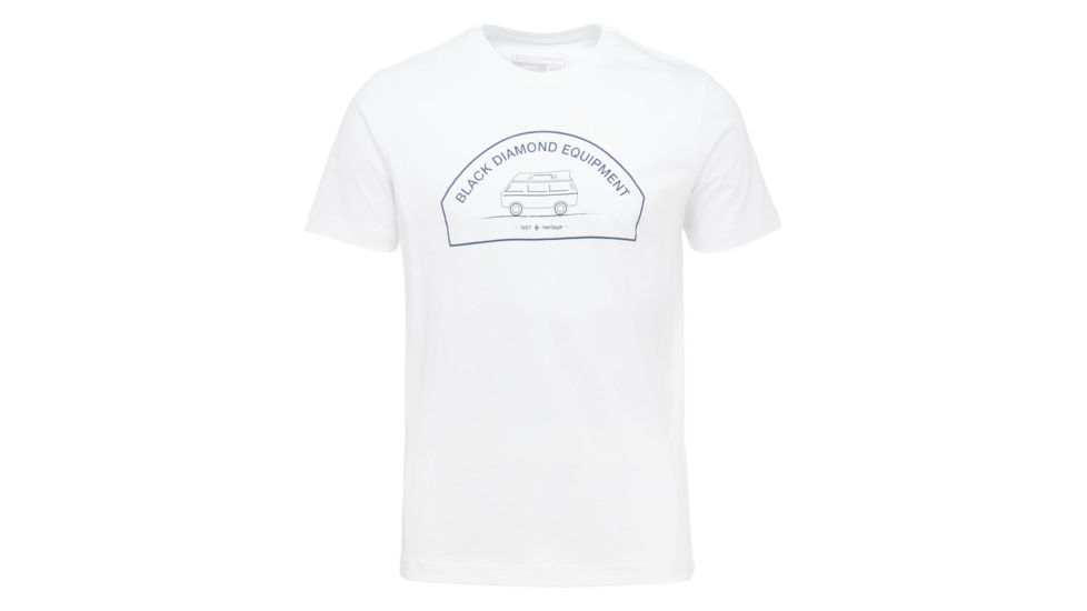 Black Diamond Rock Van Short Sleeve T-Shirt - Mens, White, Medium, APD34M100MED1