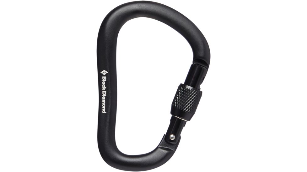 Black Diamond Rocklock Screwgate Carabiner, Black, BD2102560002ALL1