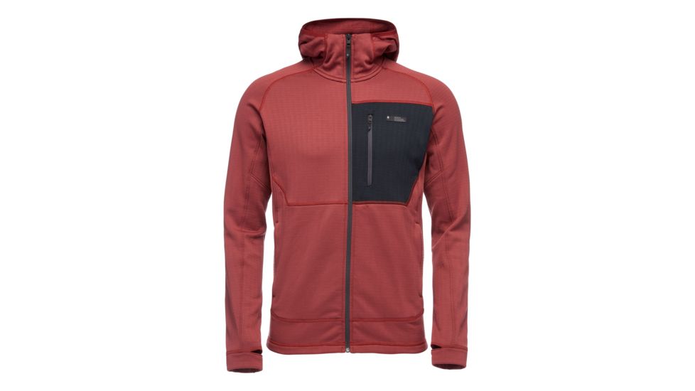 Black Diamond Shed, Fleece 2 Hoody - Mens, Red Oxide, Medium, SS7440406010MED1-DEMO