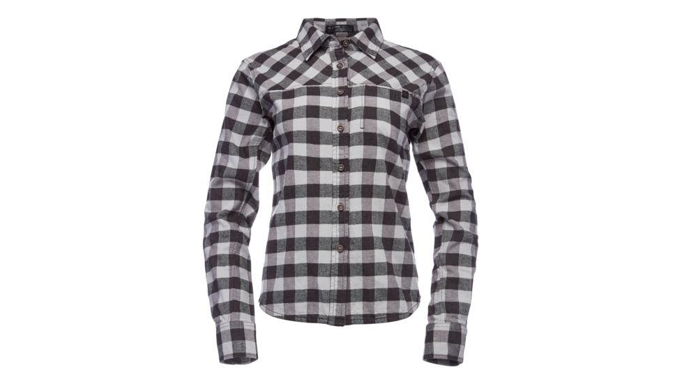 Black Diamond Shed, Sport Long Sleeve Flannel Shirt - Womens, Ash Plaid, Small, SS7530409050SML1-DEMO