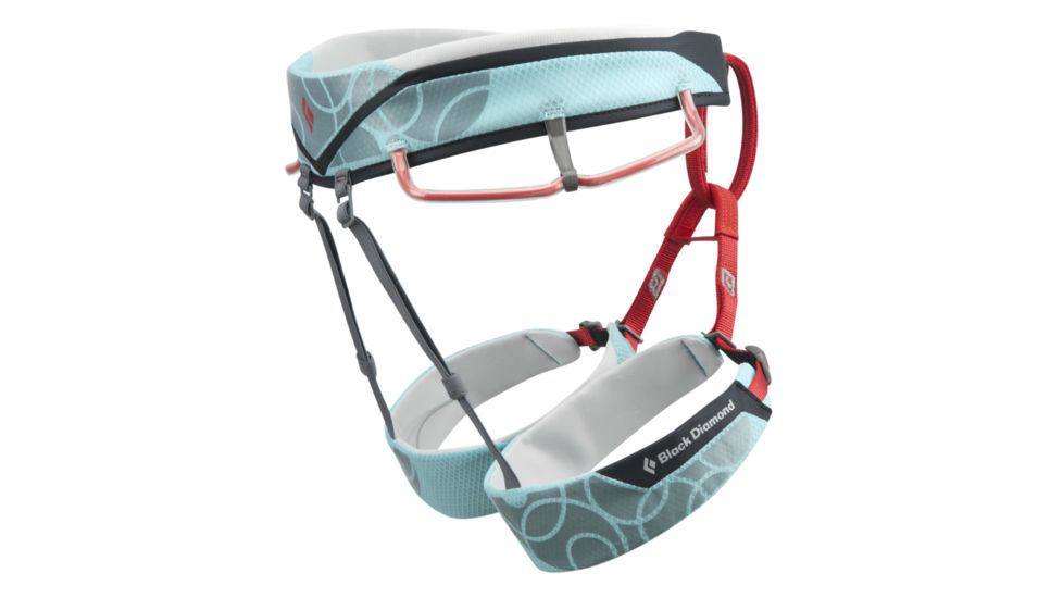 Black Diamond Siren Harness - Womens-Aruba Fire-Large