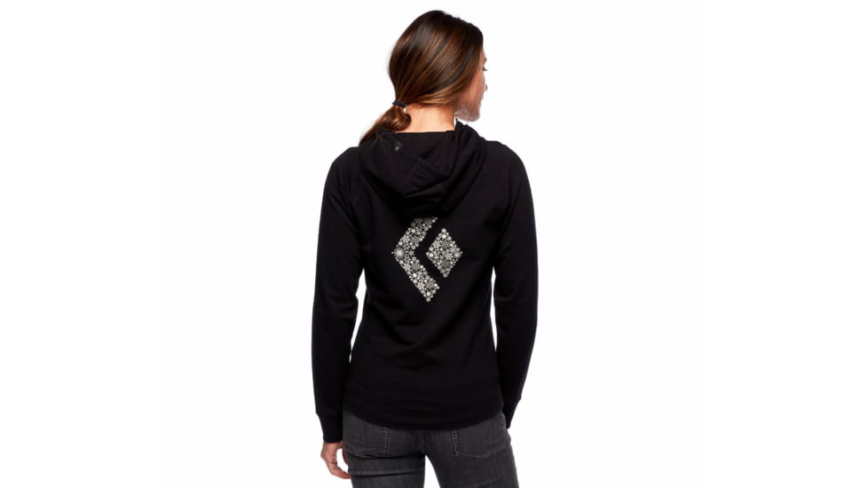 Black Diamond Snow Diamond Full Zip Hoody - Womens, Black, Extra Small, AP7301060002XSM1