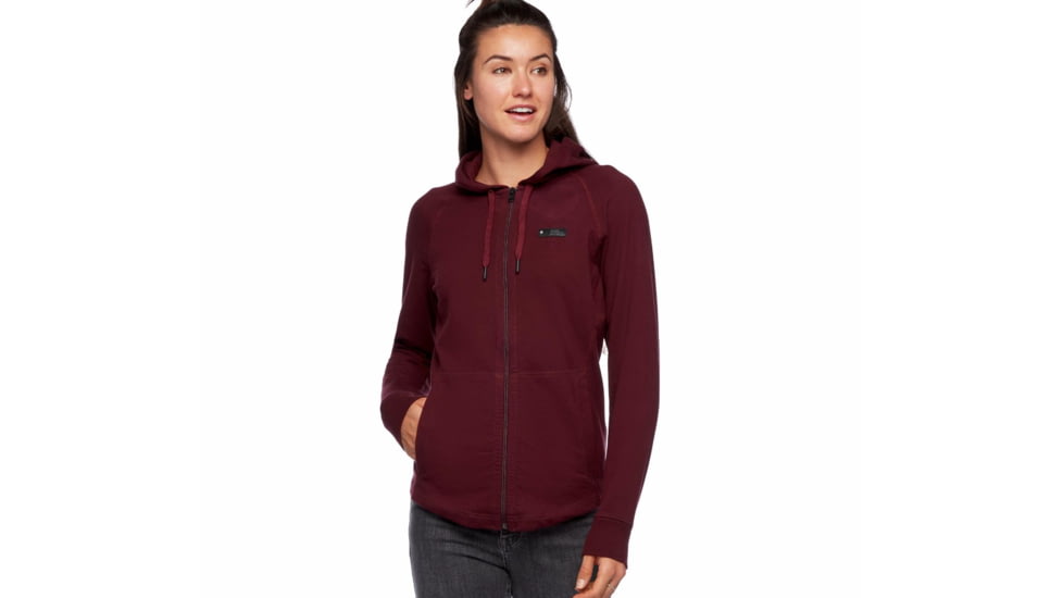 Black Diamond Snow Diamond Full Zip Hoody - Womens, Bordeaux, Extra Large, AP7301066018XLG1