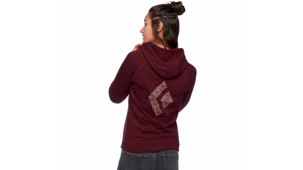 Black Diamond Snow Diamond Full Zip Hoody - Womens, Bordeaux, Extra Large, AP7301066018XLG1