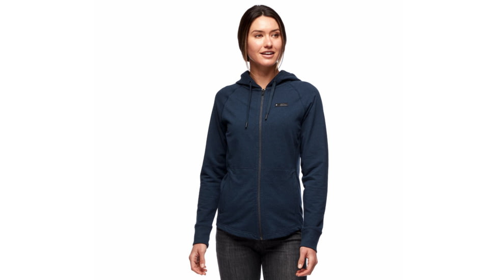 Black Diamond Snow Diamond Full Zip Hoody - Womens, Eclipse Heather, Large, AP7301065009LRG1