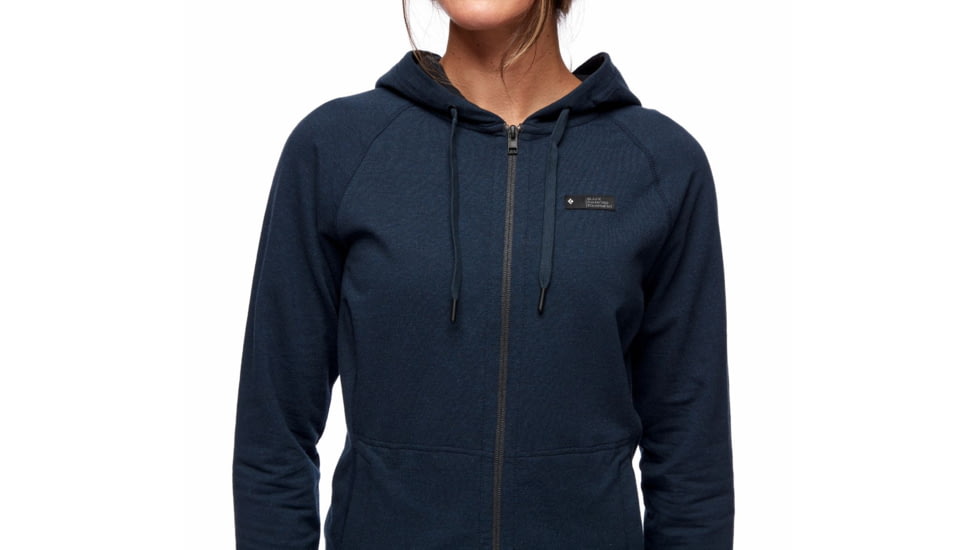 Black Diamond Snow Diamond Full Zip Hoody - Womens, Eclipse Heather, Large, AP7301065009LRG1