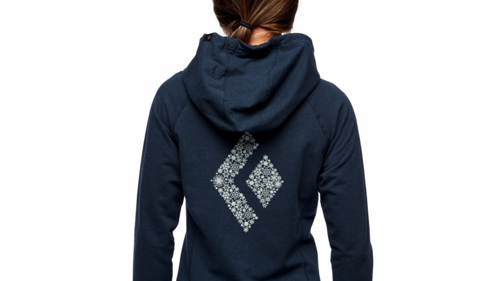 Black Diamond Snow Diamond Full Zip Hoody - Womens, Eclipse Heather, Large, AP7301065009LRG1