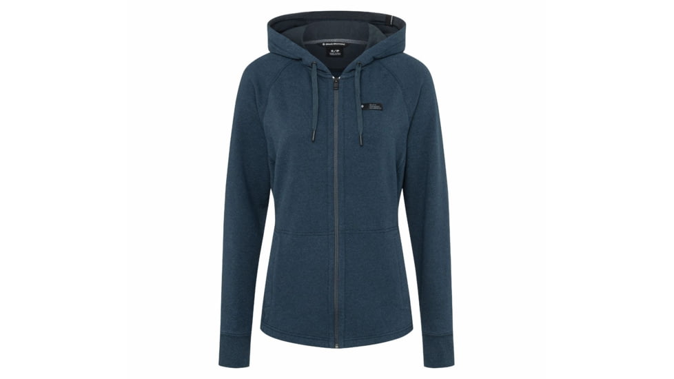 Black Diamond Snow Diamond Full Zip Hoody - Womens, Eclipse Heather, Large, AP7301065009LRG1