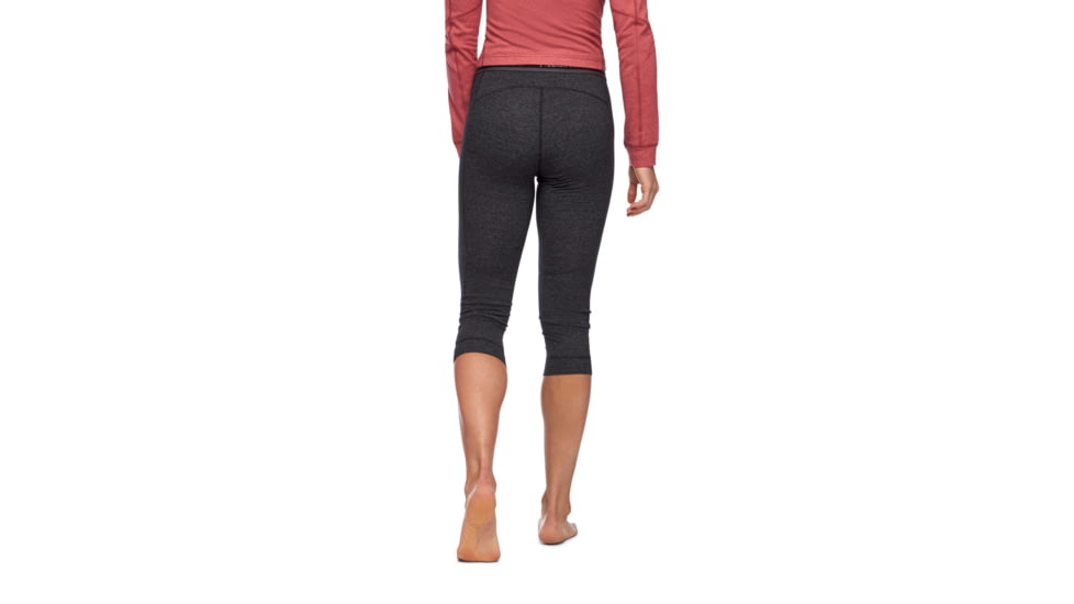 Black Diamond Solution 150 Mrno Base 3 QTR - Womens, Black, Large, AP7600030002LRG1