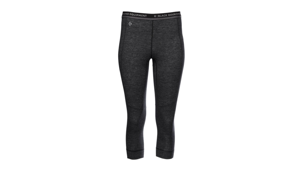 Black Diamond Solution 150 Mrno Base 3 QTR - Womens, Black, Large, AP7600030002LRG1