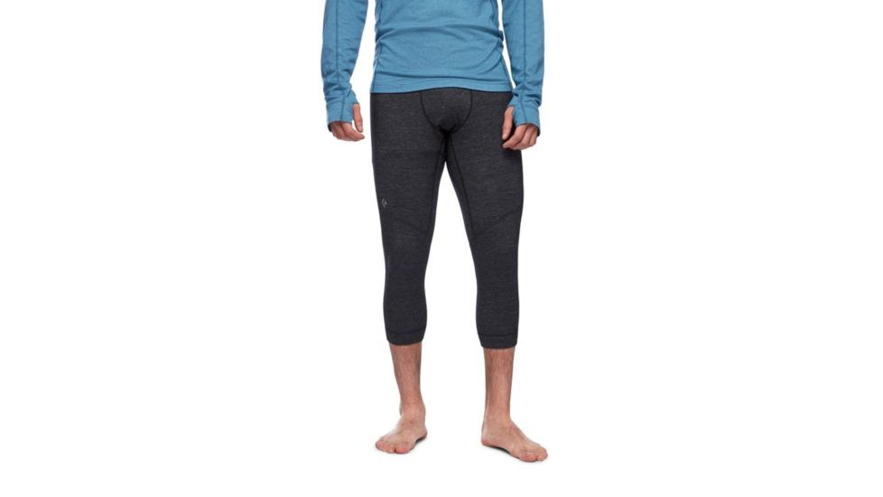 Black Diamond Solution Merino 150 Base Three-Quarter - Men's, Small, Black, AP7600020002SML1