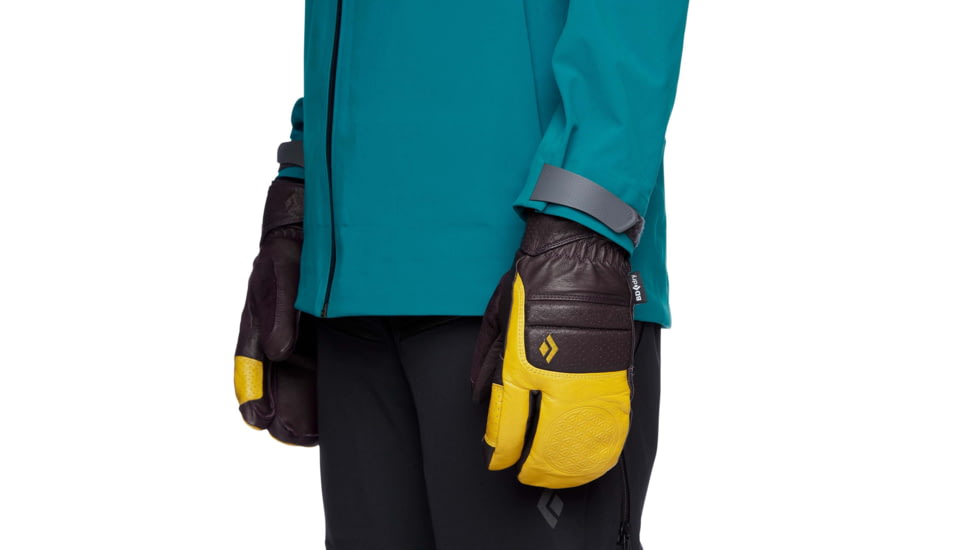 Black Diamond Spark Angel Finger Gloves - Womens, Bordeaux/Sulphur, Extra Small, BD8016039349XS-1