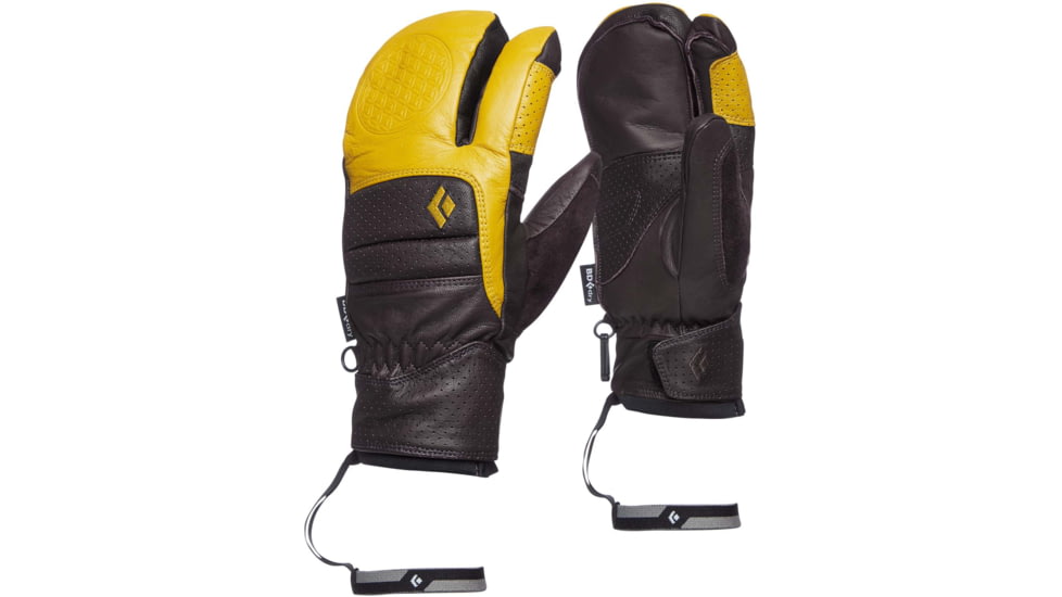 Black Diamond Spark Angel Finger Gloves - Womens, Bordeaux/Sulphur, Extra Small, BD8016039349XS-1