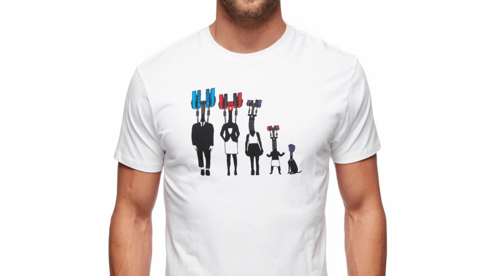 Black Diamond SS Cam Family Tee - Mens, White, Large, AP7300561006LRG1