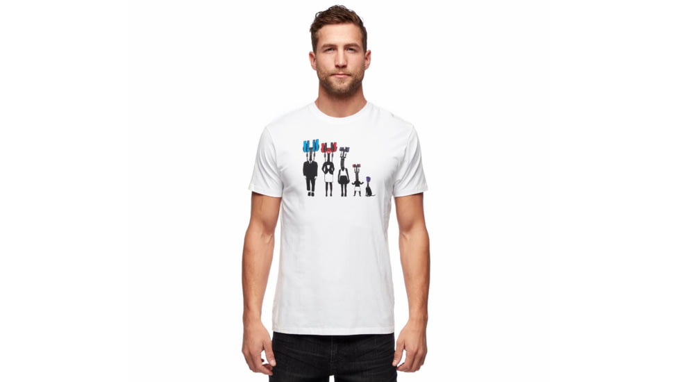 Black Diamond SS Cam Family Tee - Mens, White, Large, AP7300561006LRG1
