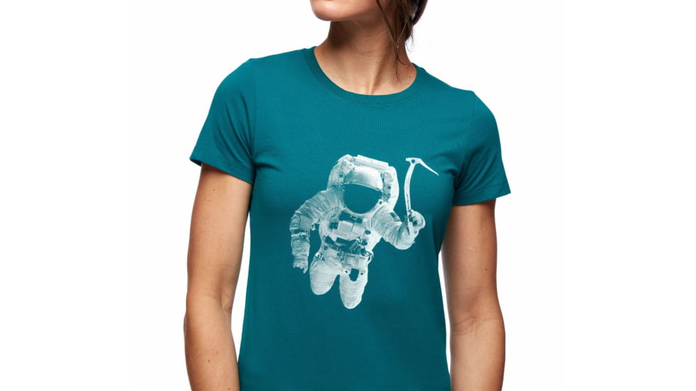 Black Diamond SS Spaceshot Tee - Womens, Sea Pine, Large, AP7300503032LRG1