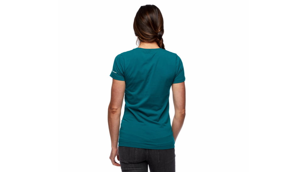 Black Diamond SS Spaceshot Tee - Womens, Sea Pine, Large, AP7300503032LRG1