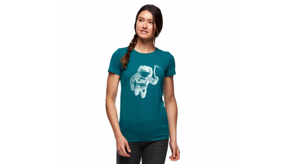 Black Diamond SS Spaceshot Tee - Womens, Sea Pine, Large, AP7300503032LRG1