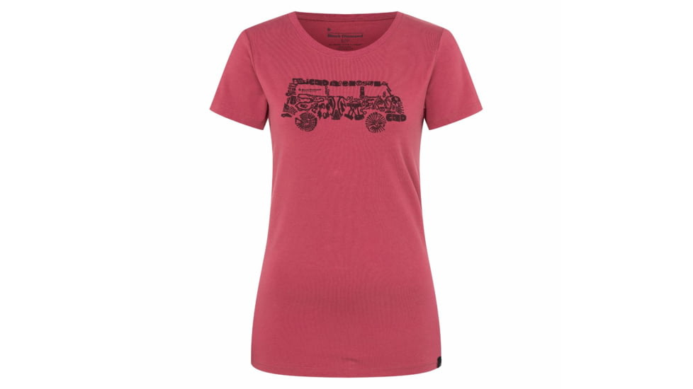 Black Diamond SS Vantastic Tee - Womens, Wild Rose, Extra Small, AP7300516012XSM1