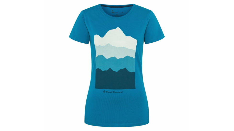 Black Diamond SS Vista Tee - Womens, Azul, Small, AP7300494004SML1