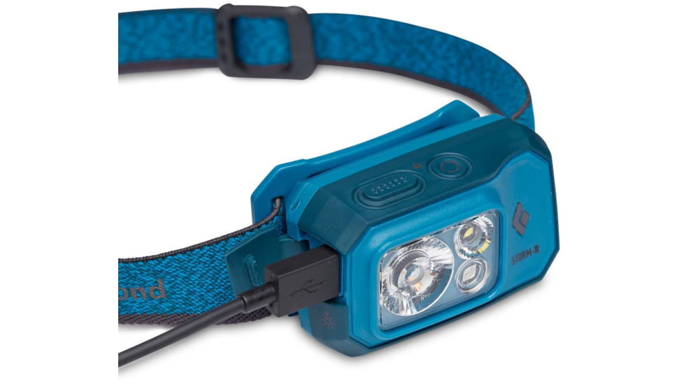 Black Diamond Storm 500-R Headlamp, Azul, BD6206754004ALL1