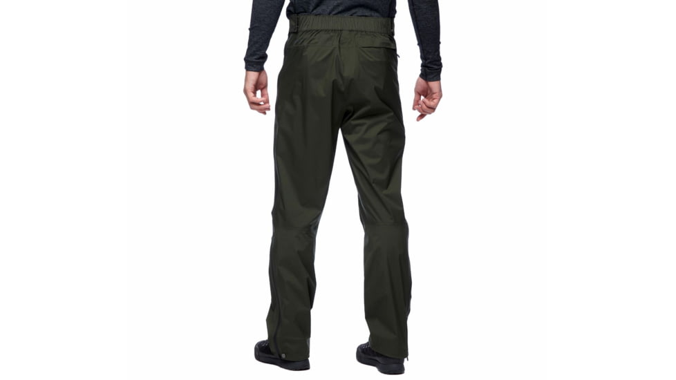 Black Diamond Stormline Str Fl Zp Rn Pants - Mens, Cypress, Large, APZ9LC3021LRG1