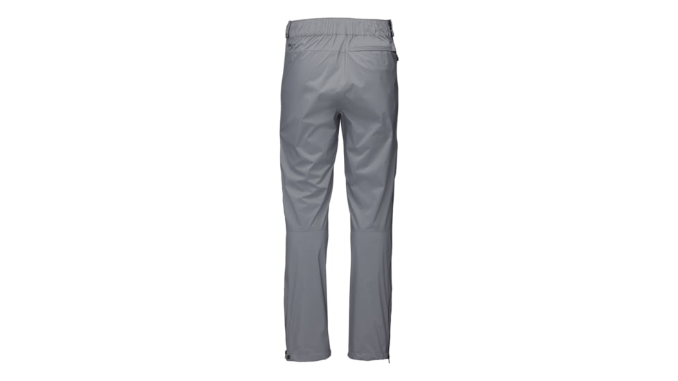 Black Diamond Stormline Stretch Full Zip Rain Pants - Mens, Ash, Extra Large, APZ9LC1002XLG1