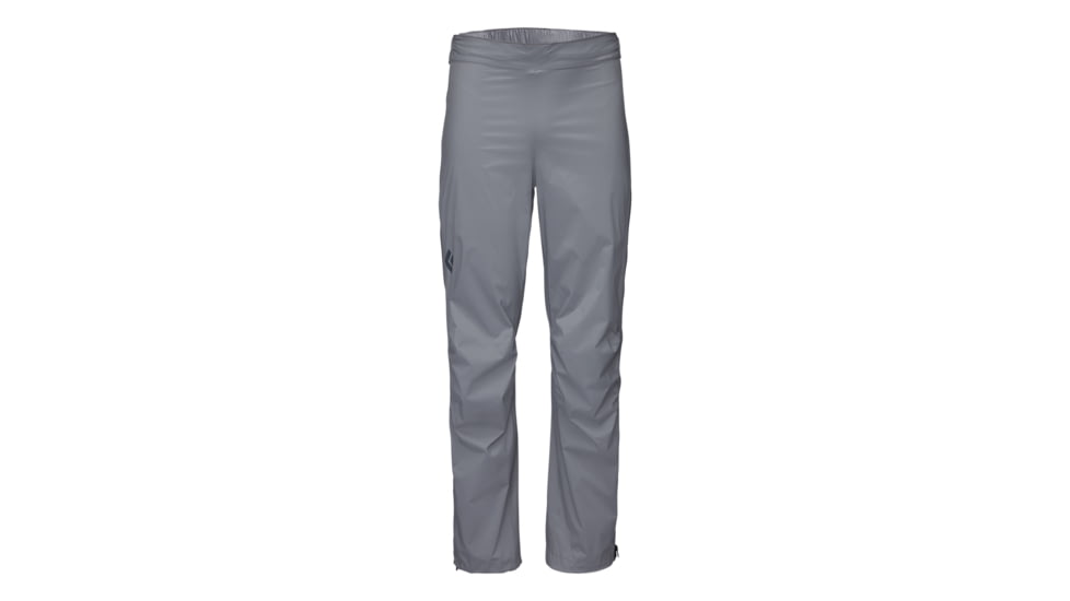 Black Diamond Stormline Stretch Full Zip Rain Pants - Mens, Ash, Extra Large, APZ9LC1002XLG1