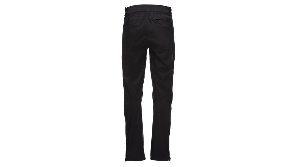 Black Diamond StormLine Stretch Full Zip Rain Pants - Mens, Black, Extra Small, APZ9LC015XSM1