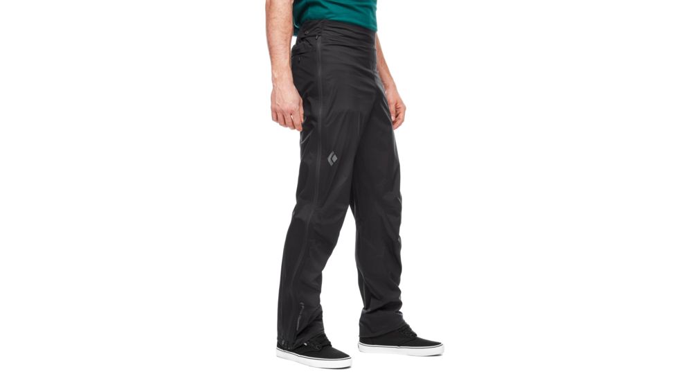 Black Diamond StormLine Stretch Full Zip Rain Pants - Mens, Black, Extra Small, APZ9LC015XSM1
