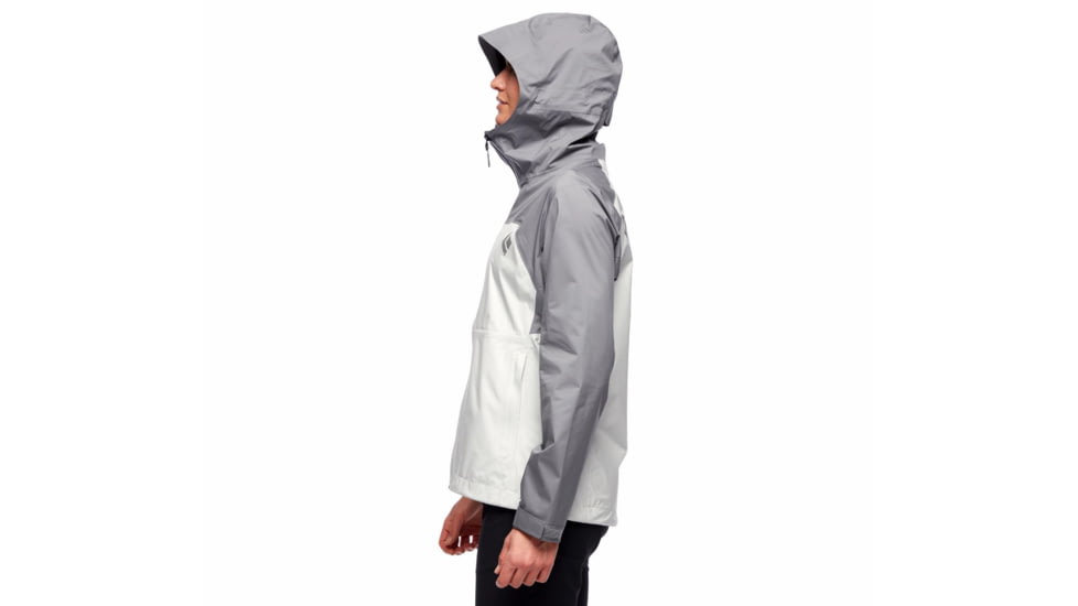 Black Diamond Stormline Stretch Rain Shell - Womens, Aluminum/Ash, Small, APM6979197SML1