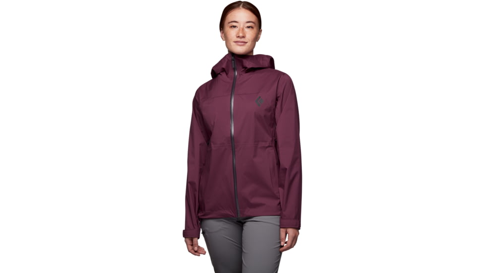 Black Diamond StormLine Stretch Rain Shell - Womens, Blackberry, Large, APM6975016LRG1
