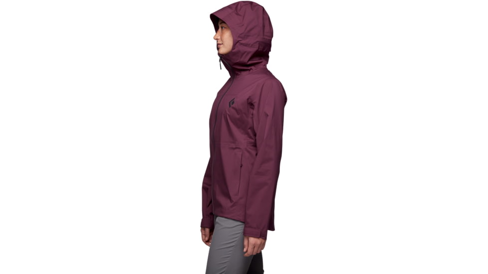 Black Diamond StormLine Stretch Rain Shell - Womens, Blackberry, Large, APM6975016LRG1