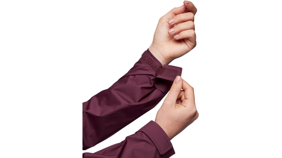 Black Diamond StormLine Stretch Rain Shell - Womens, Blackberry, Large, APM6975016LRG1