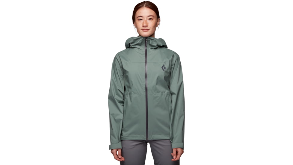 Black Diamond StormLine Stretch Rain Shell - Womens, Laurel Green, Large, APM6973053LRG1
